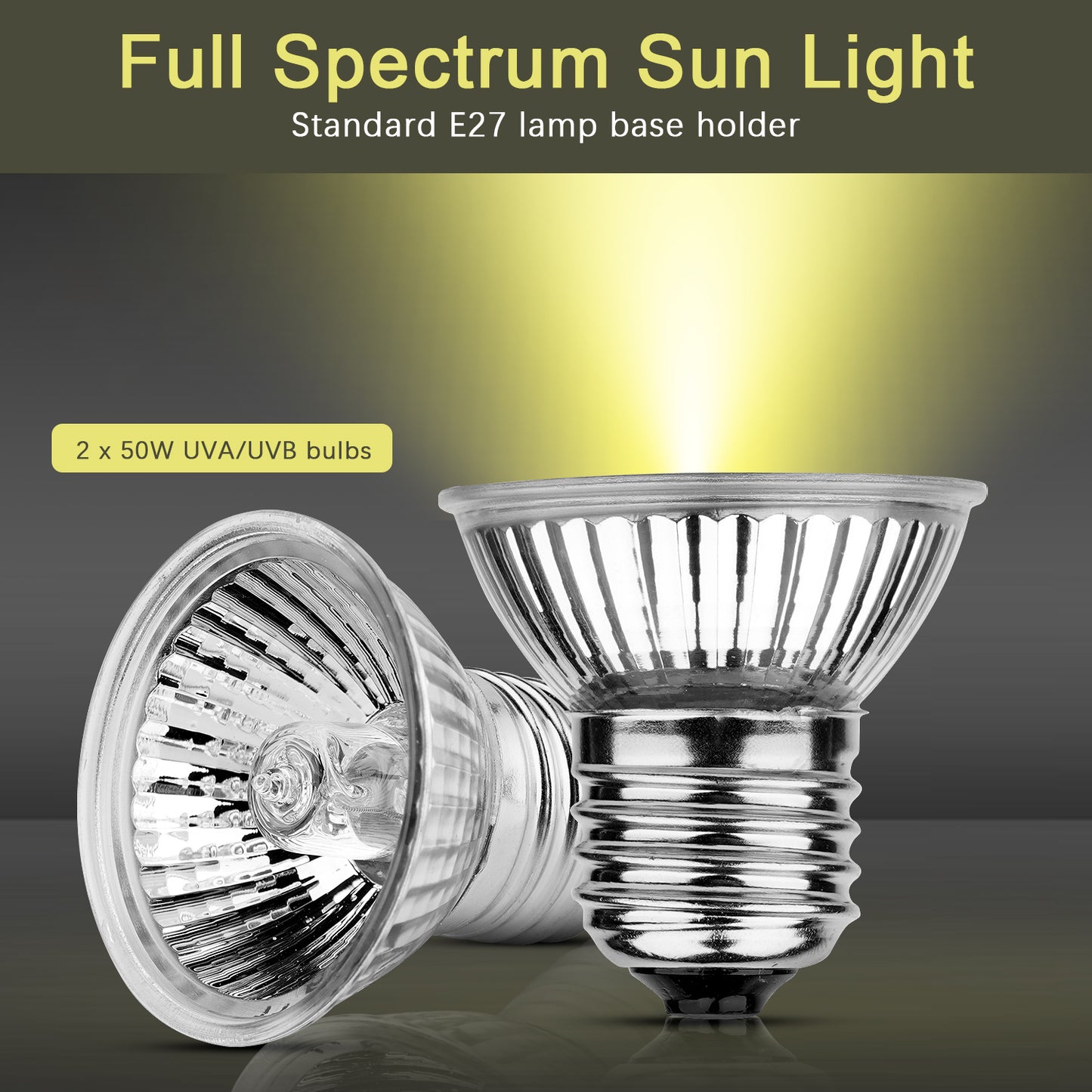 Lampadina termica per UVA/UVB con Clip