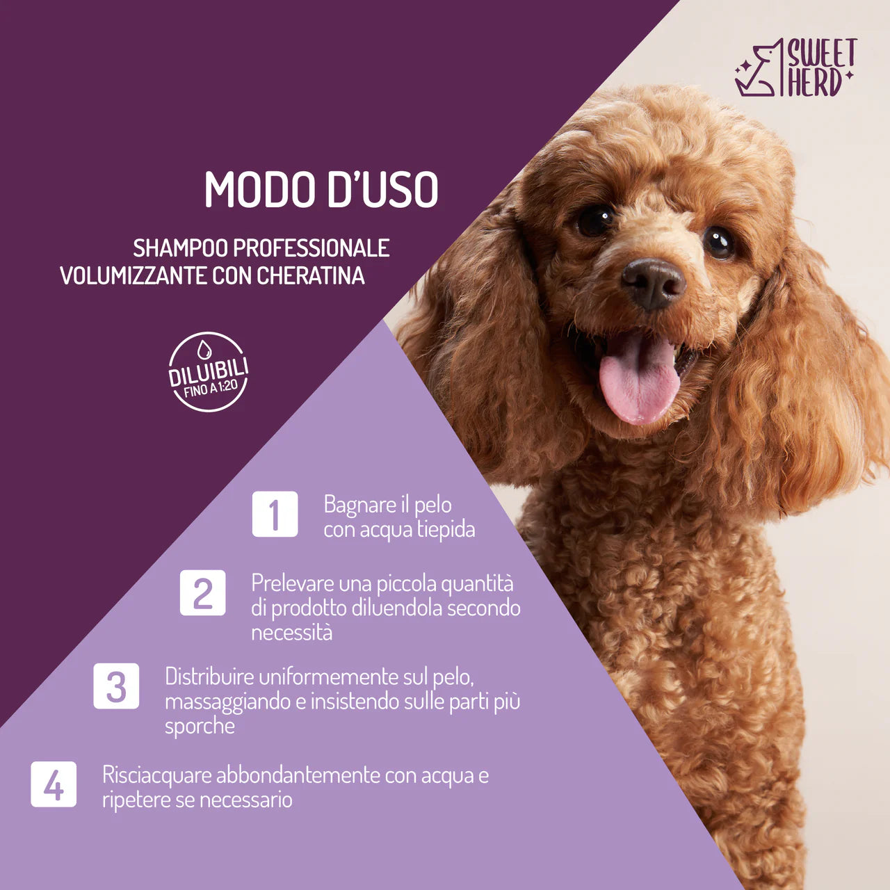 Keratin-Volumen-Shampoo - Hunde