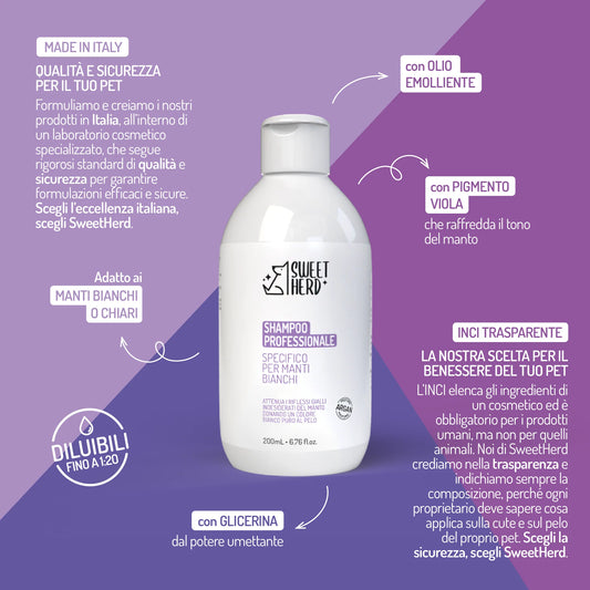 Shampoo Manti Bianchi - Professionale