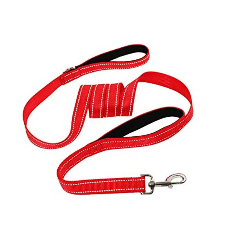 Guinzaglio per cani Dual Handle Hands Free Running guinzaglio ammortizzante elastico estensibile cuciture riflettenti cintura in vita regolabile