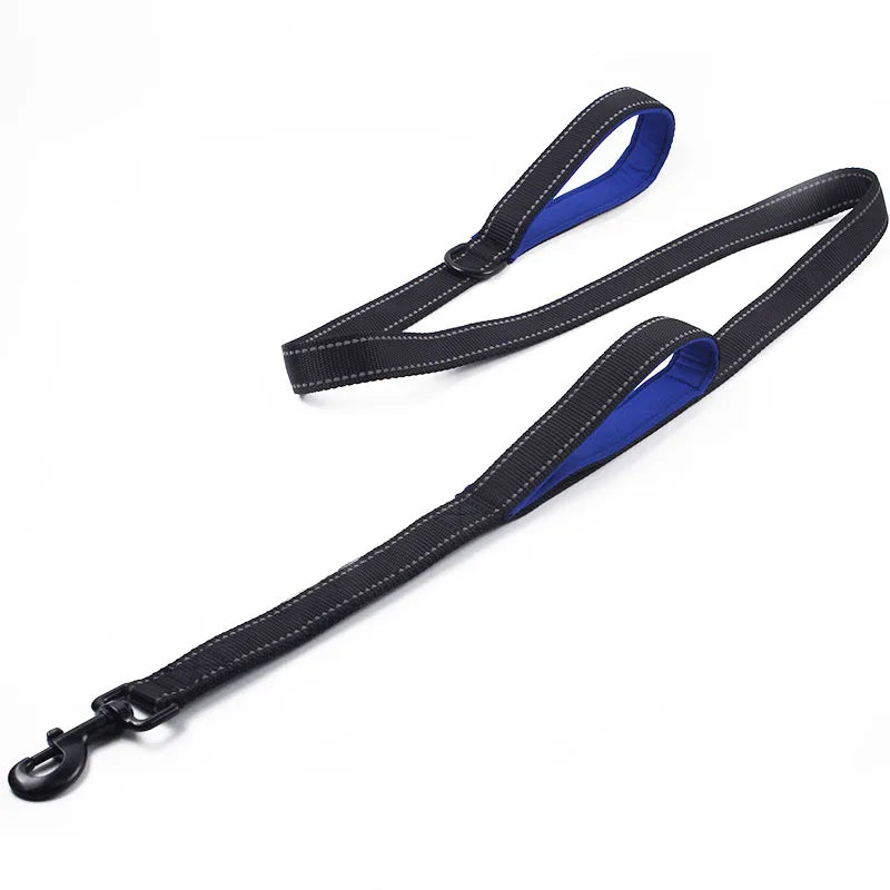 Guinzaglio per cani Dual Handle Hands Free Running guinzaglio ammortizzante elastico estensibile cuciture riflettenti cintura in vita regolabile