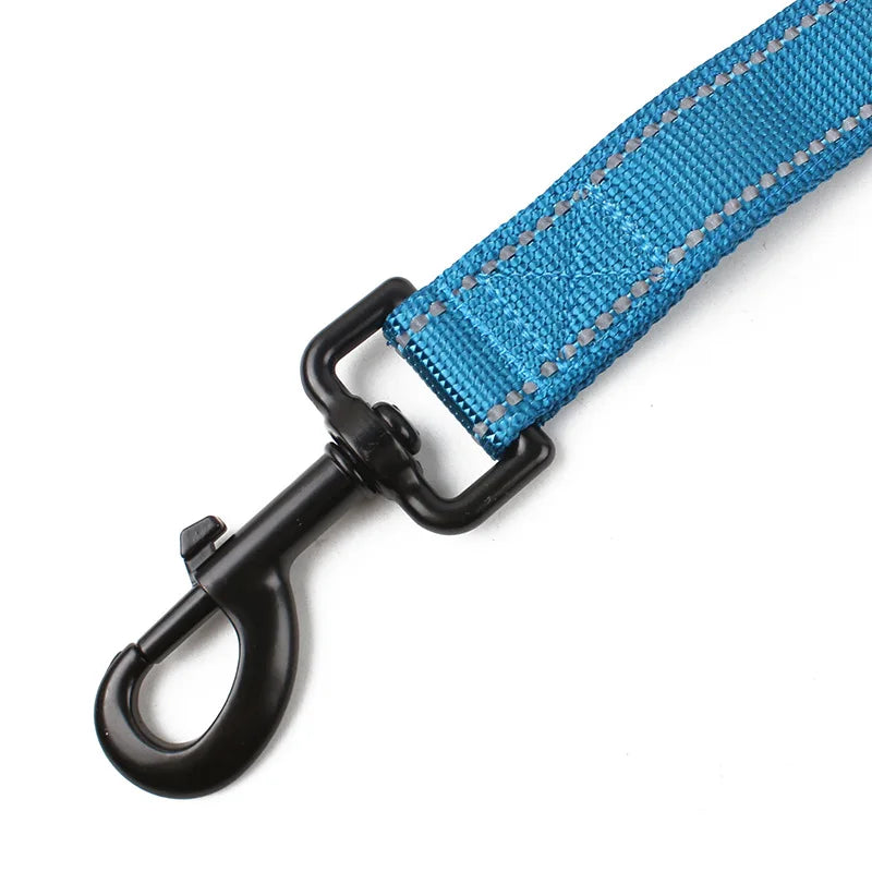 Guinzaglio per cani Dual Handle Hands Free Running guinzaglio ammortizzante elastico estensibile cuciture riflettenti cintura in vita regolabile