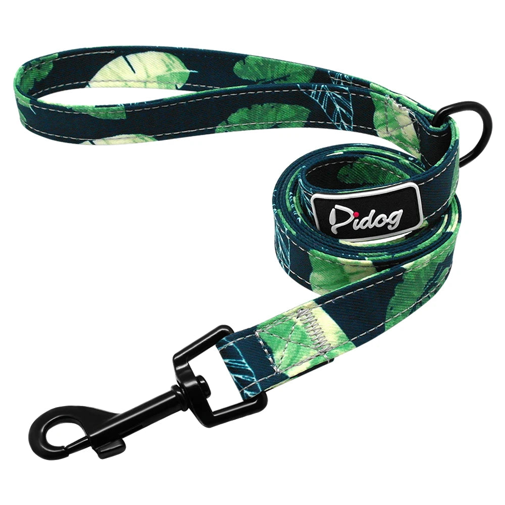 Guinzaglio per cani modello moda 4ft Guinzaglio per animali domestici in nylon stampato per cani di piccola taglia media Guinzagli morbidi per animali domestici Chihuahua Pitbull