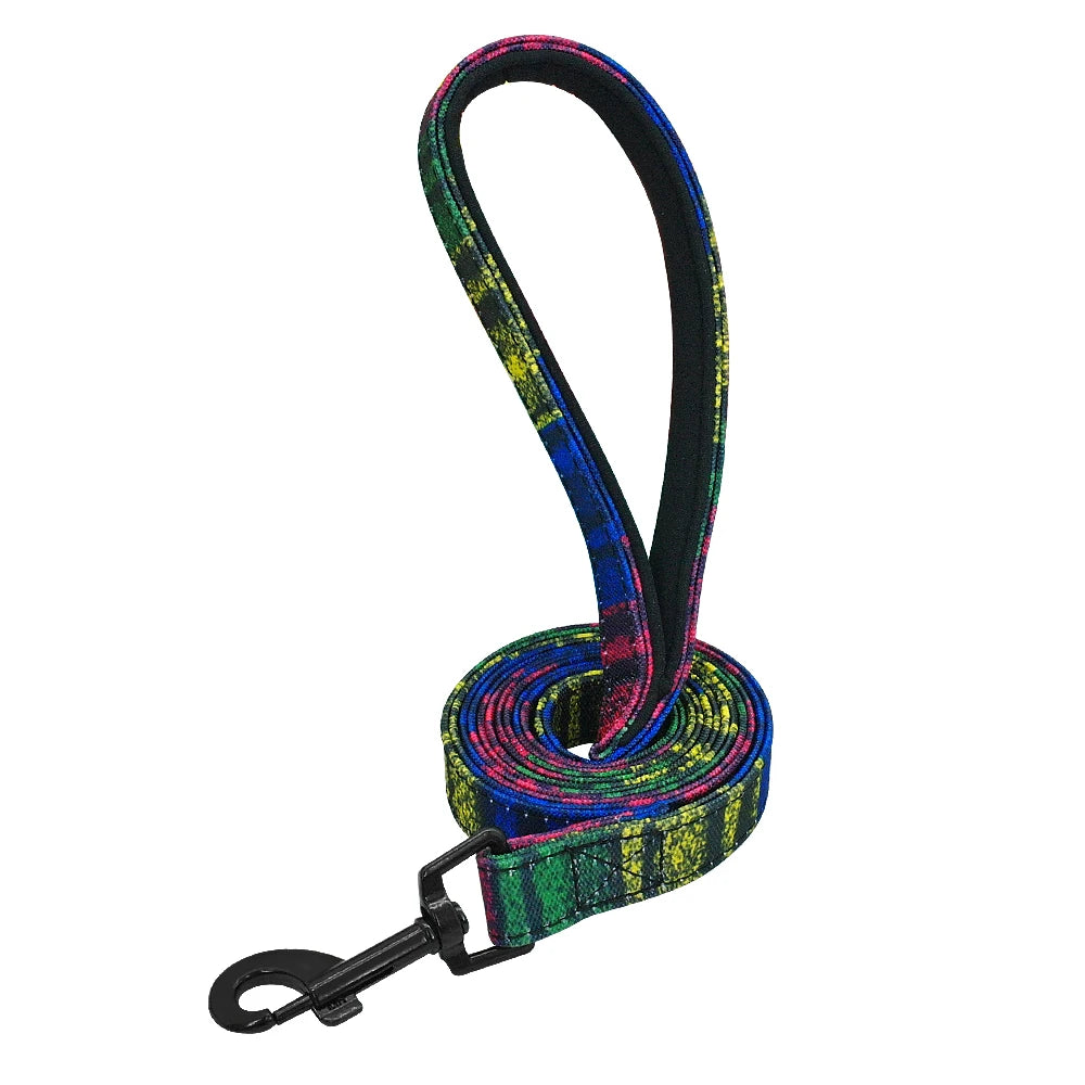 Guinzaglio per cani modello moda 4ft Guinzaglio per animali domestici in nylon stampato per cani di piccola taglia media Guinzagli morbidi per animali domestici Chihuahua Pitbull