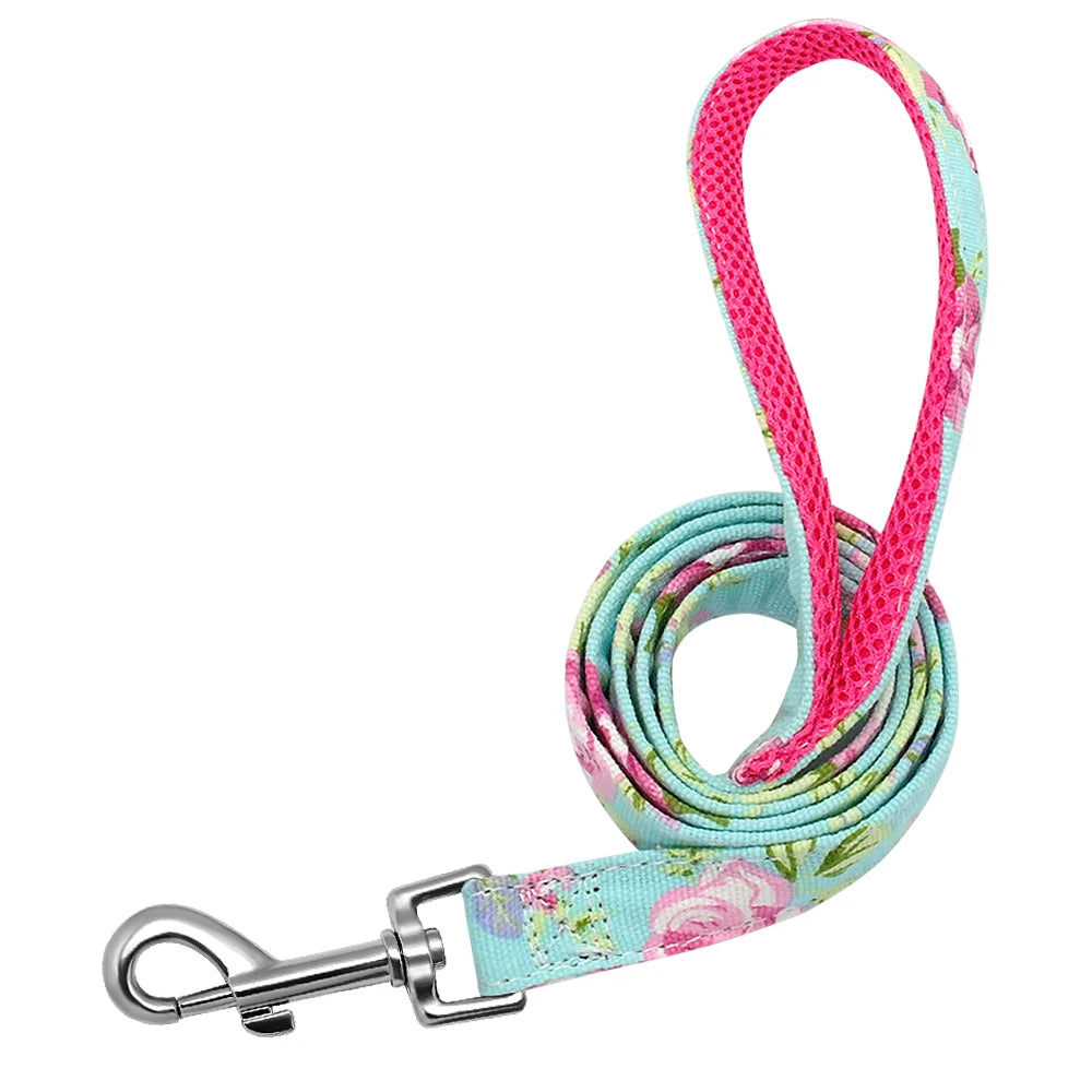 Guinzaglio per cani modello moda 4ft Guinzaglio per animali domestici in nylon stampato per cani di piccola taglia media Guinzagli morbidi per animali domestici Chihuahua Pitbull
