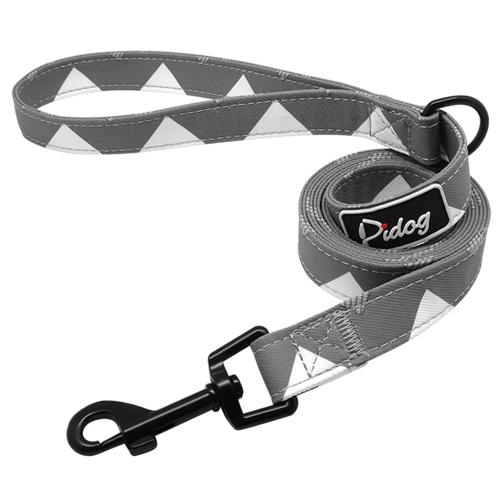 Guinzaglio per cani modello moda 4ft Guinzaglio per animali domestici in nylon stampato per cani di piccola taglia media Guinzagli morbidi per animali domestici Chihuahua Pitbull