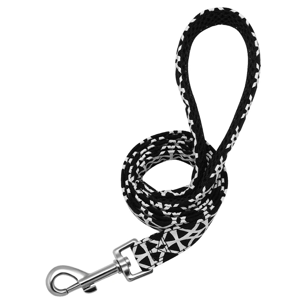 Guinzaglio per cani modello moda 4ft Guinzaglio per animali domestici in nylon stampato per cani di piccola taglia media Guinzagli morbidi per animali domestici Chihuahua Pitbull