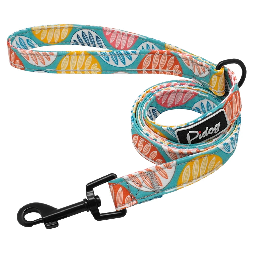 Guinzaglio per cani modello moda 4ft Guinzaglio per animali domestici in nylon stampato per cani di piccola taglia media Guinzagli morbidi per animali domestici Chihuahua Pitbull