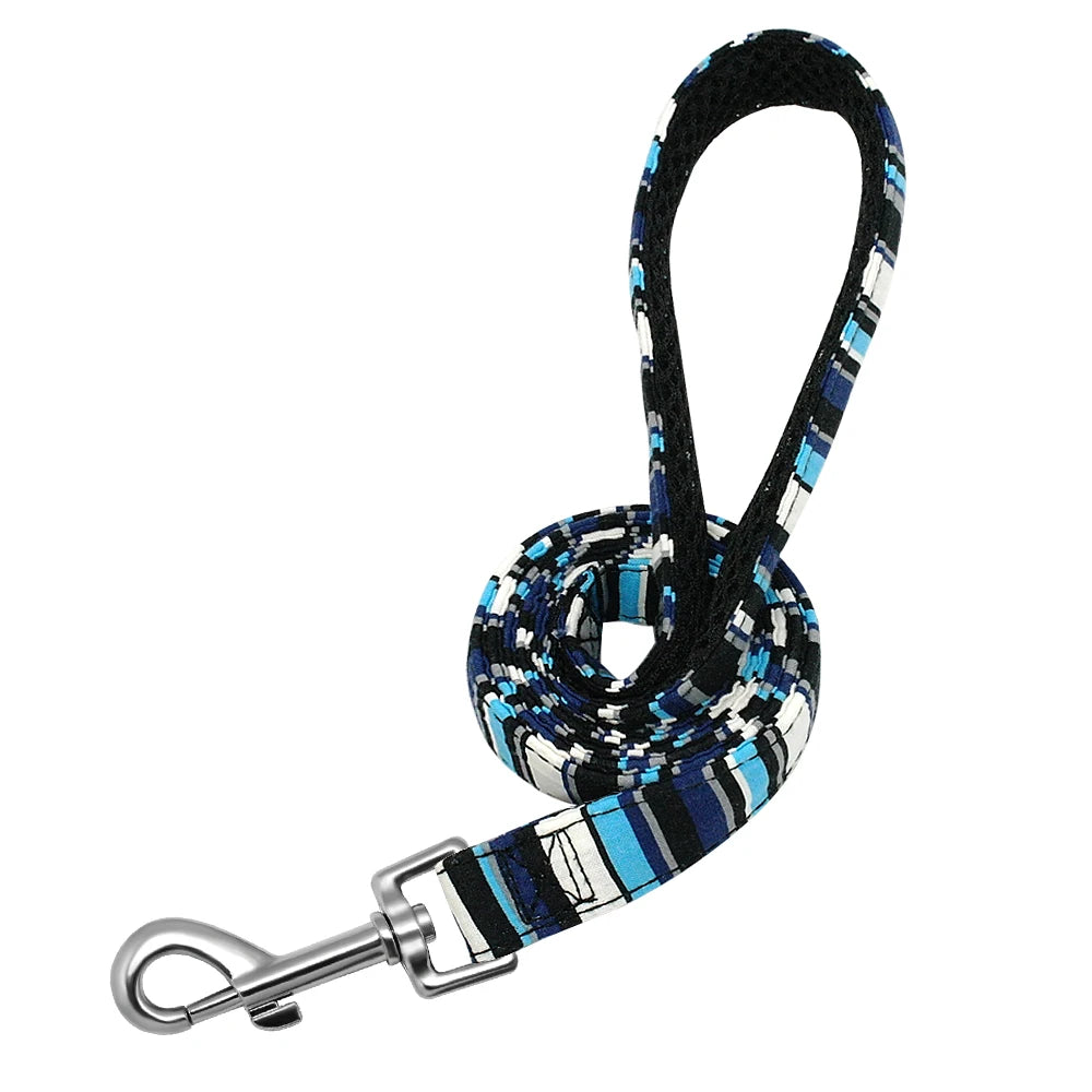 Guinzaglio per cani modello moda 4ft Guinzaglio per animali domestici in nylon stampato per cani di piccola taglia media Guinzagli morbidi per animali domestici Chihuahua Pitbull