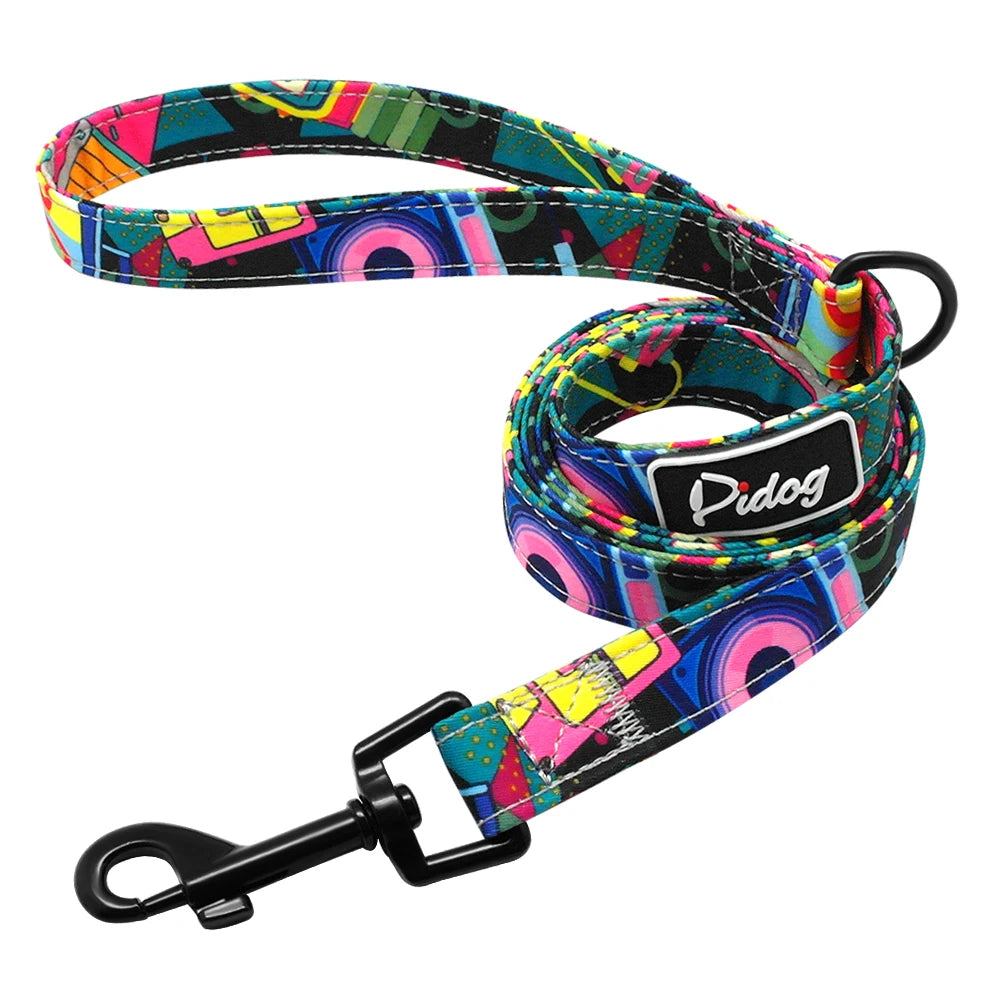 Guinzaglio per cani modello moda 4ft Guinzaglio per animali domestici in nylon stampato per cani di piccola taglia media Guinzagli morbidi per animali domestici Chihuahua Pitbull