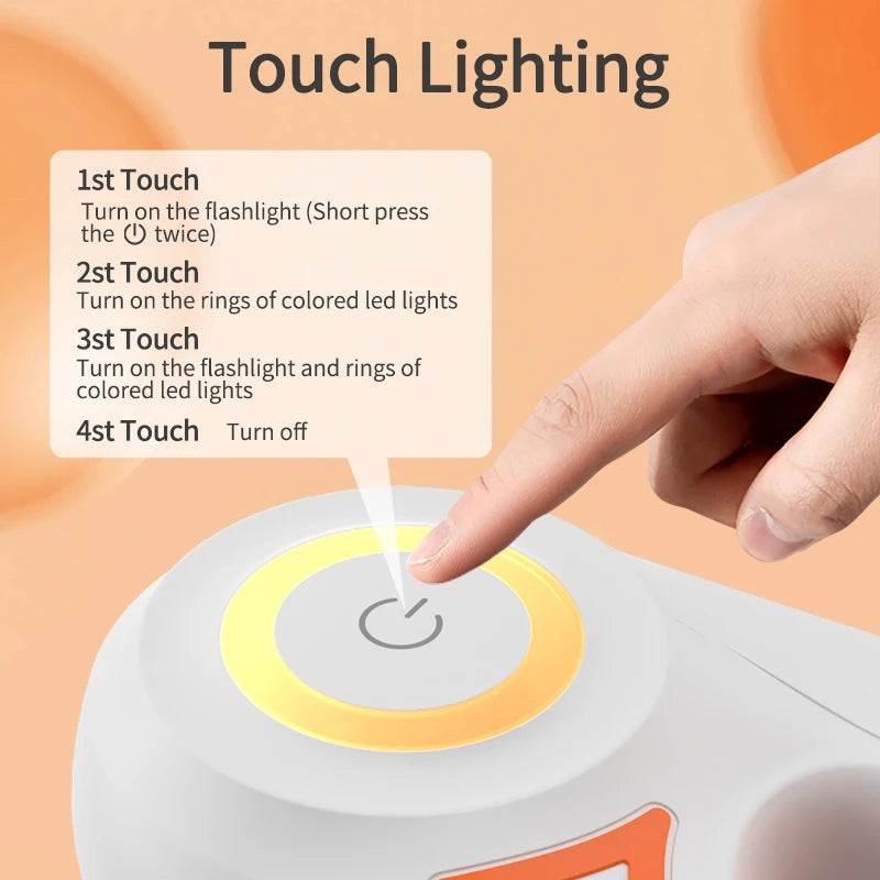 ROJECO 5M Guinzaglio automatico per cani Retrattile LED Luminoso Leading Cinghie luminose di moda per cuccioli di cane Pet Flexi Walking Running Piombo
