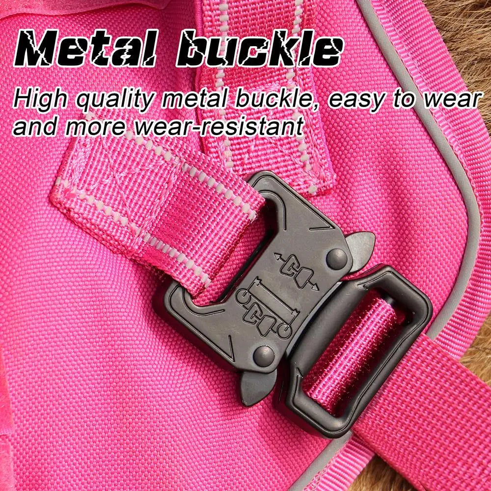 Imbracatura tattica militare per cani a prova di fuga gilet per cani in Nylon riflettente imbracature per cani di taglia media per escursioni Pitbull