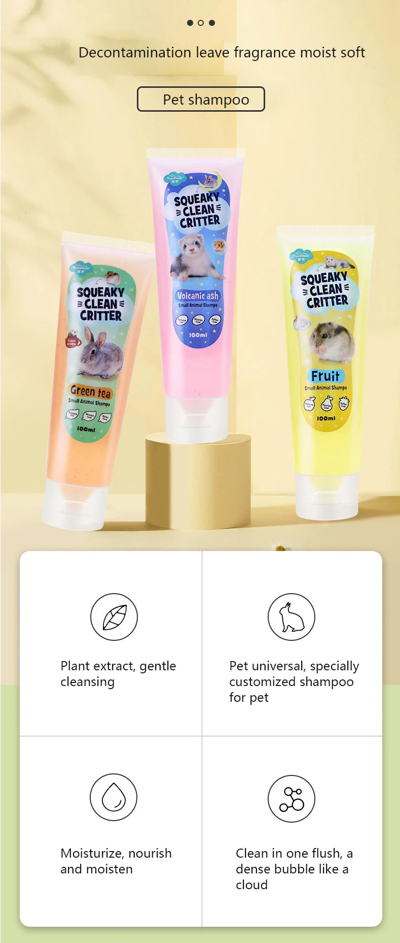 Bagnoschiuma piccoli animali profumato 100ml