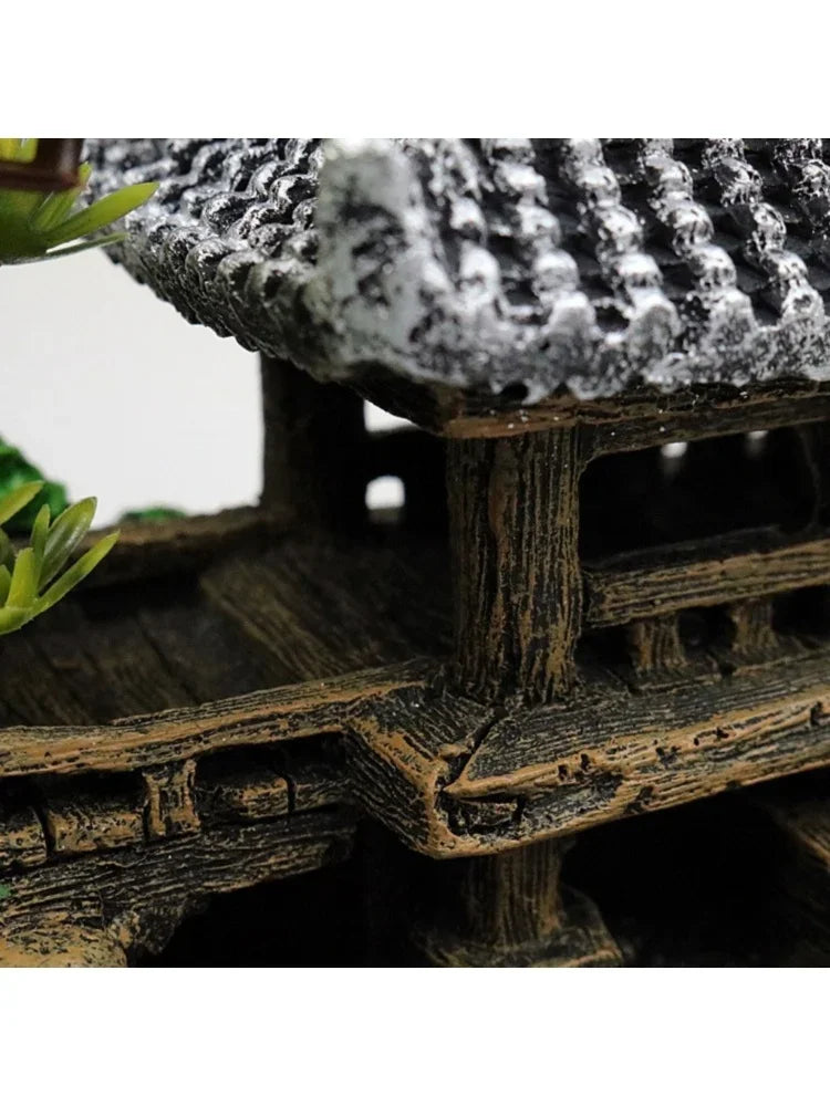 Pagoda decorativa stile antico per acquario
