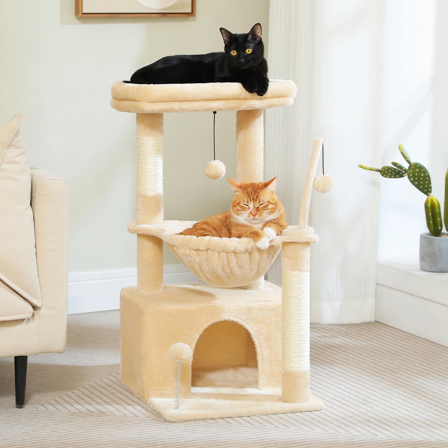 Piccolo albero per gatti con amaca e tiragraffi