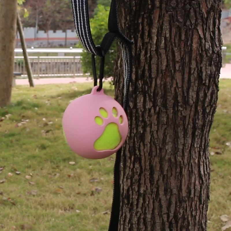 Supporto per copertura per palline per animali domestici con attacco per guinzaglio per cani Supporto per palline da tennis