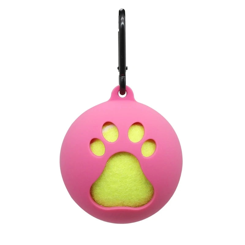 Supporto per copertura per palline per animali domestici con attacco per guinzaglio per cani Supporto per palline da tennis