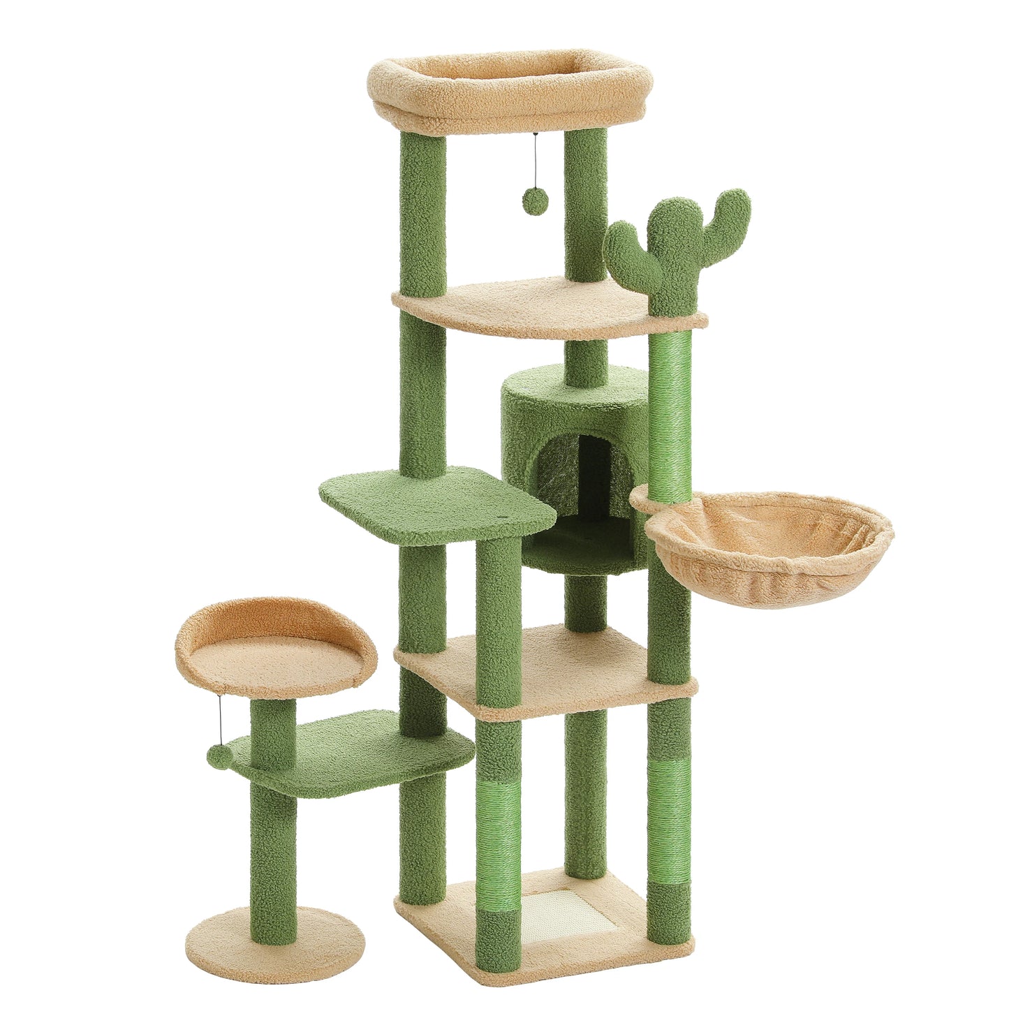 Grande albero per gatti per gatti grandi da interni Torre per gatti alta per gatti grassi con amaca super grande, alberi da arrampicata per gatti con tiragraffi