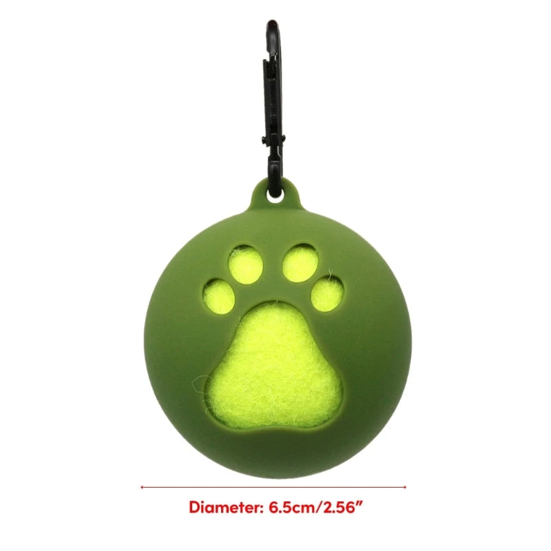 Supporto per copertura per palline per animali domestici con attacco per guinzaglio per cani Supporto per palline da tennis