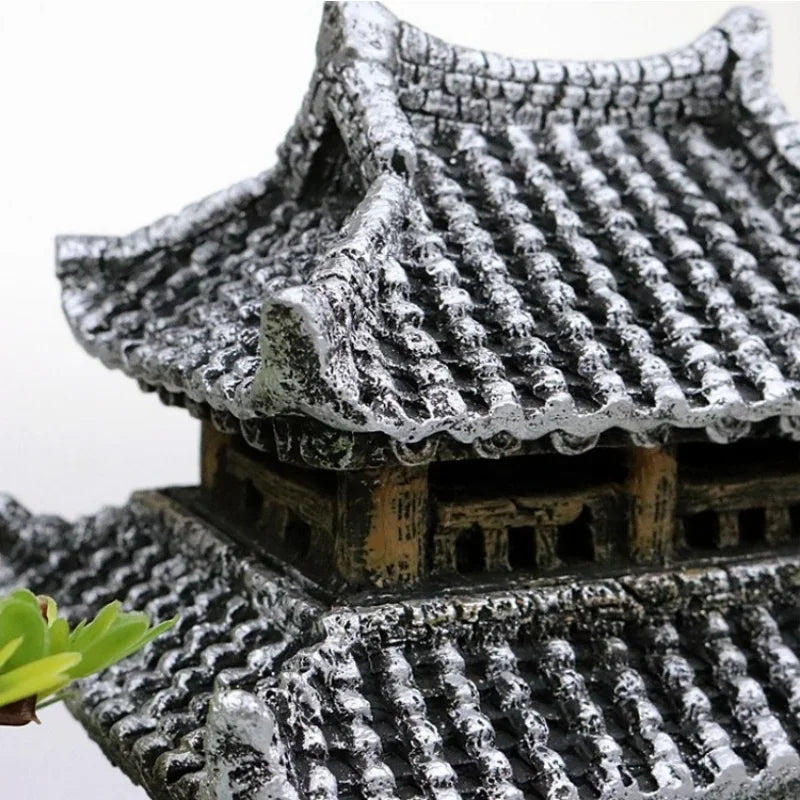 Pagoda decorativa stile antico per acquario