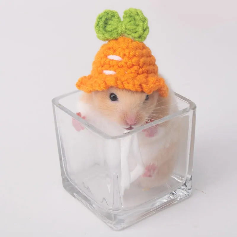 Cappellino per piccoli animali fatto a mano