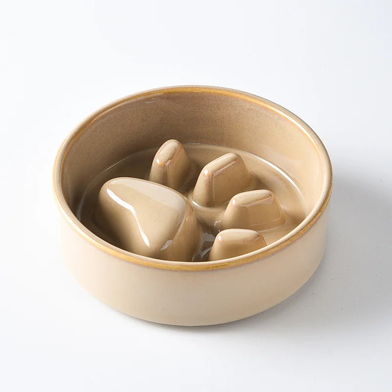 Nuova ciotola per Slow Food ciotola per alimenti in ceramica per cani e gatti ciotola per Slow Food forniture per animali domestici alimentatore antiurto Anti soffocamento