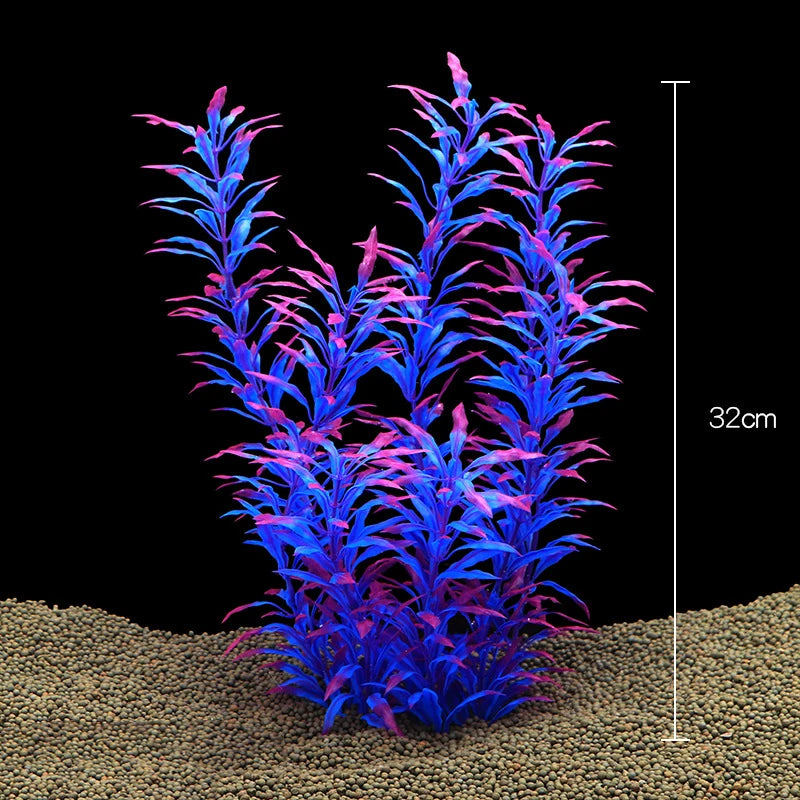 Piante d'acquario artificiale acqua subacquea erba Piante di plastica acquatiche per Acquario decorazioni per acquari Piante Acquario