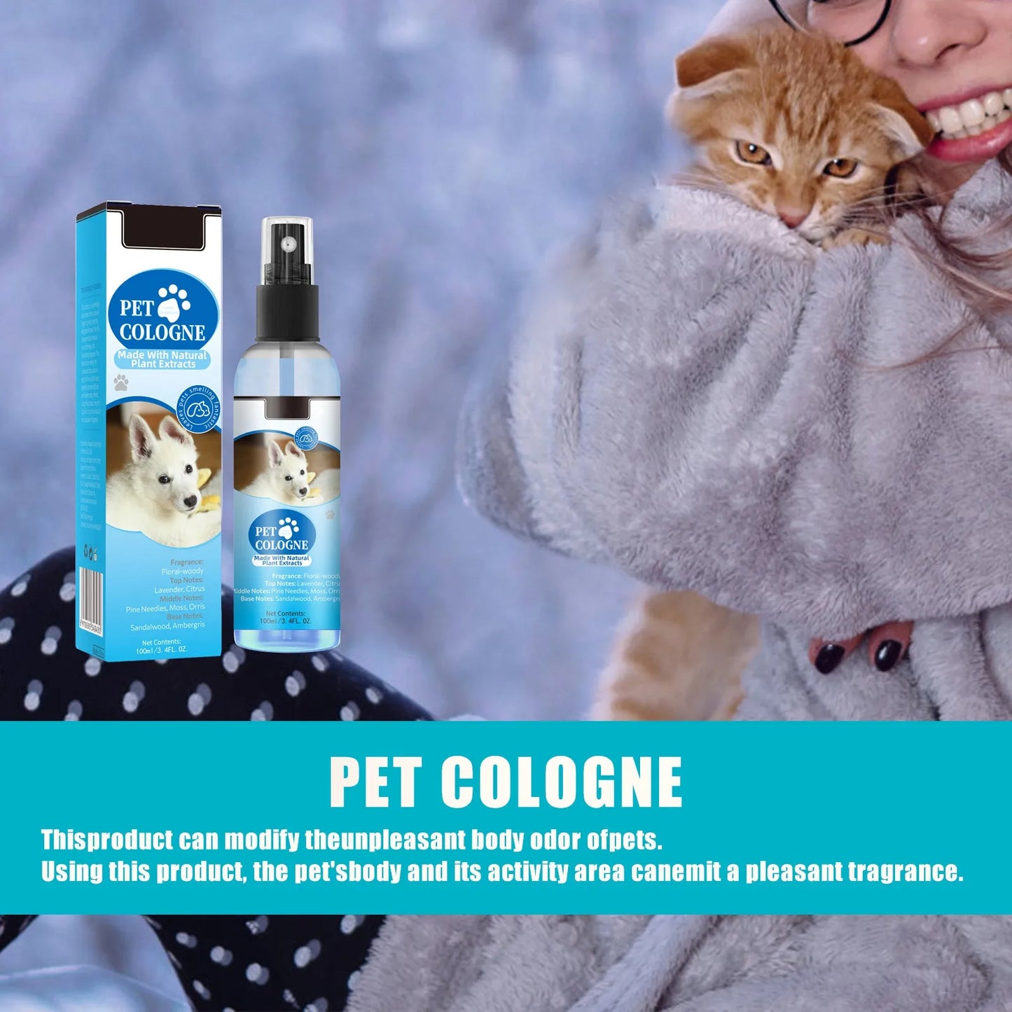 Spray deodorante per animali domestici