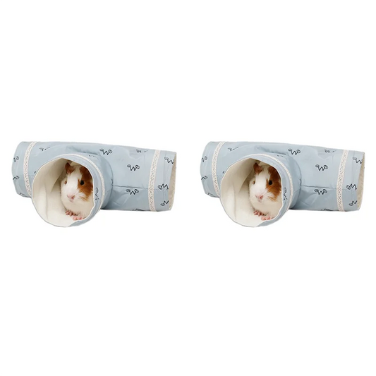 M12K-2X Chinchilla Maiali d'India Tunnel Tubo Riccio Ratti olandesi Criceti Drago barbuto Piccolo animale Letto per animali Giocattolo Blu
