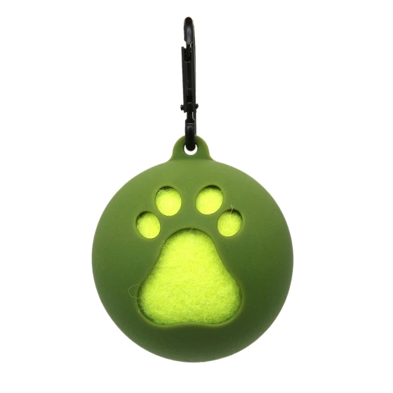 Supporto per copertura per palline per animali domestici con attacco per guinzaglio per cani Supporto per palline da tennis