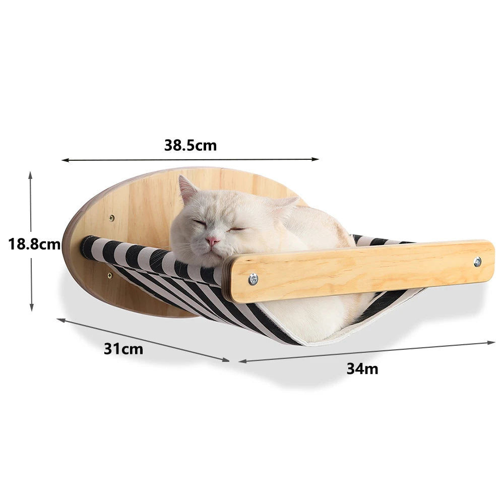 Mensola da arrampicata per gatti montata a parete gradini mobili da parete scala con corda in sisal tiragraffi albero per gatti gattini che dormono