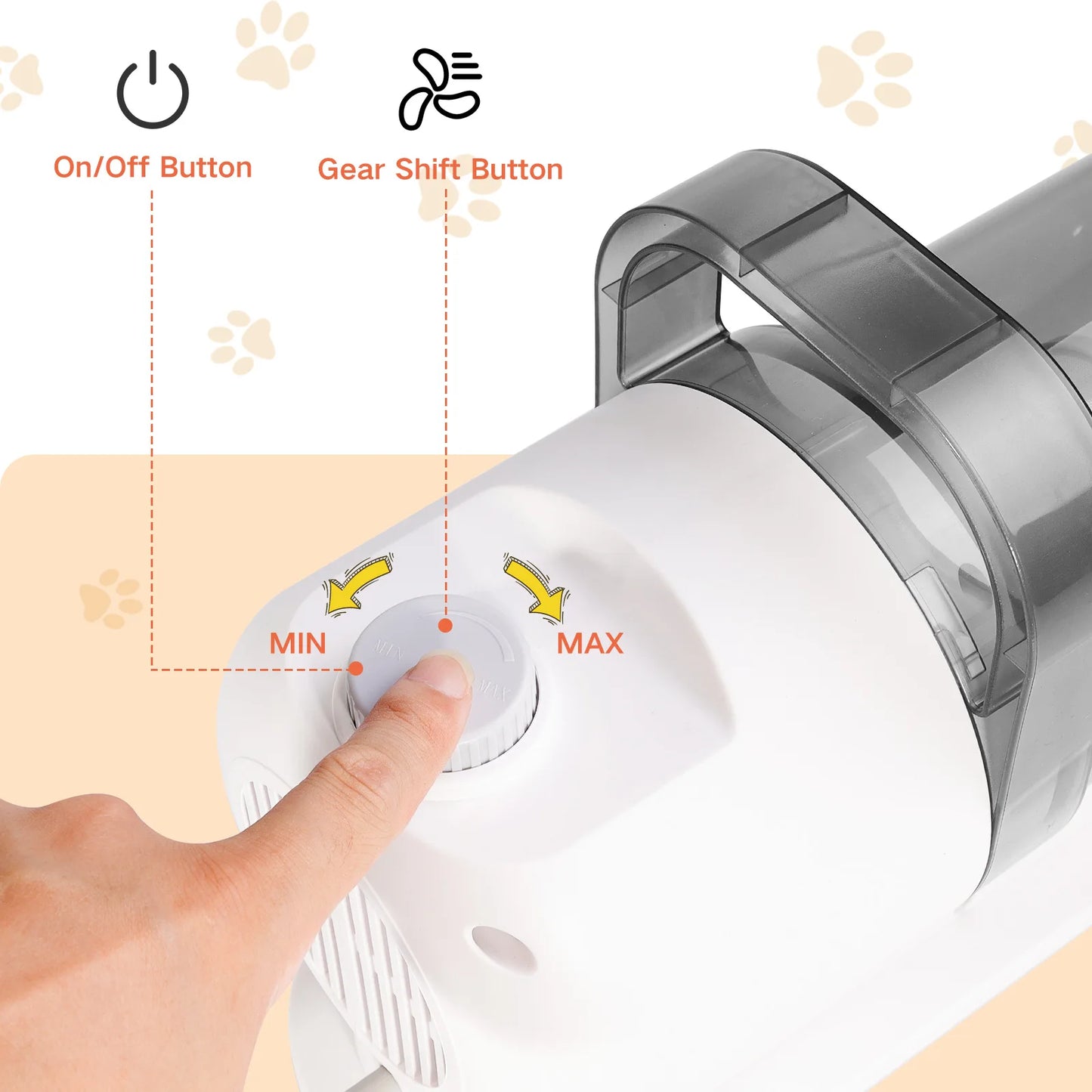 Toelettatrice multifunzionale per animali domestici e aspirazione sottovuoto all-in-one Set per toelettatura animali domestici con spinta da barba e spazzola per pettinare Per cani e gatti