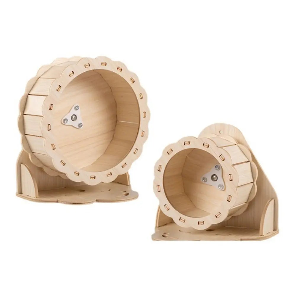 Ruota per criceti in legno ultra-silenziosa