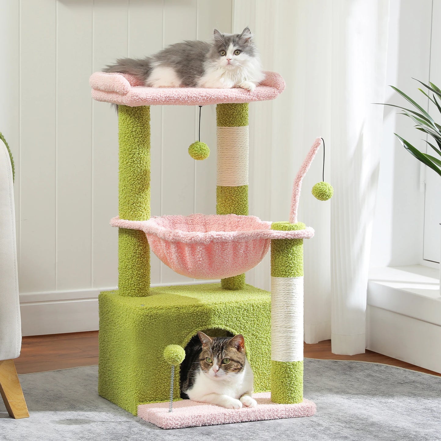 Albero per gatti cactus 4 in 1