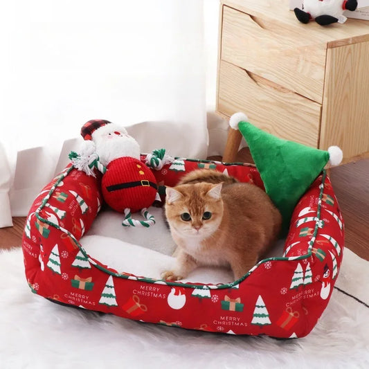 Delicato nido per animali domestici Per tutte le stagioni Calore invernale universale e confortevole cuccia per cani traspirante Decorazione natalizia Cuccia per animali domestici