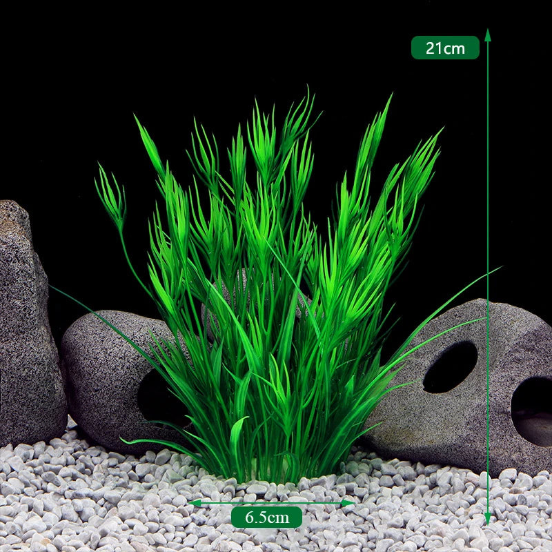 Piante d'acquario artificiale acqua subacquea erba Piante di plastica acquatiche per Acquario decorazioni per acquari Piante Acquario