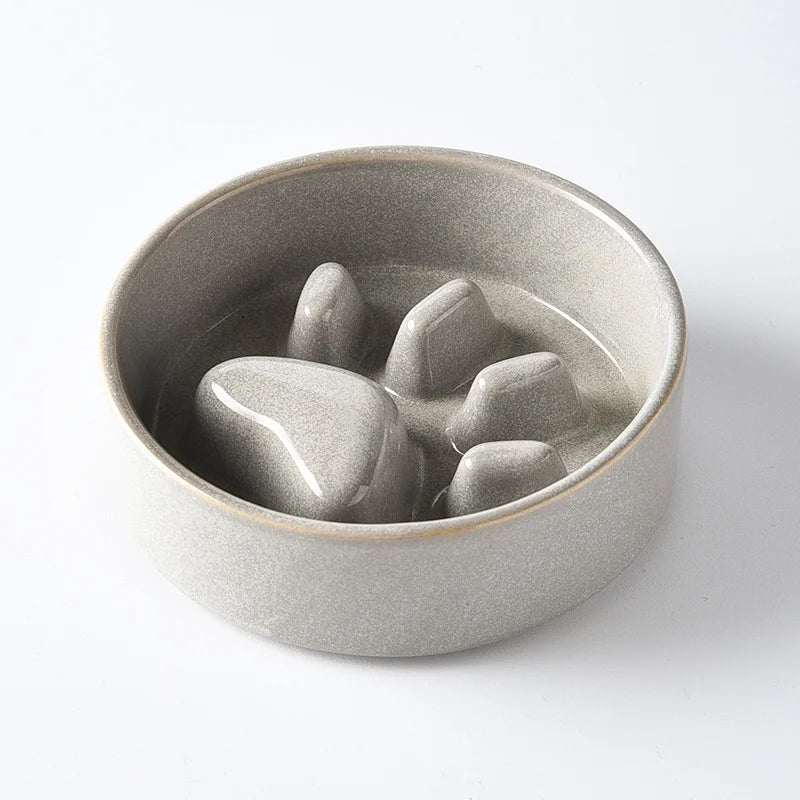 Nuova ciotola per Slow Food ciotola per alimenti in ceramica per cani e gatti ciotola per Slow Food forniture per animali domestici alimentatore antiurto Anti soffocamento