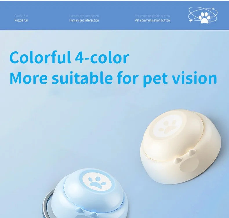 Pulsanti di comunicazione per cani Pulsante di registrazione vocale per cicalino di addestramento per animali domestici Riproduzione di registrazione di 30 secondi Regalo divertente per animali domestici parlanti