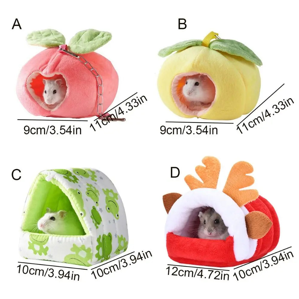 Casetta in pelouche per piccoli animali