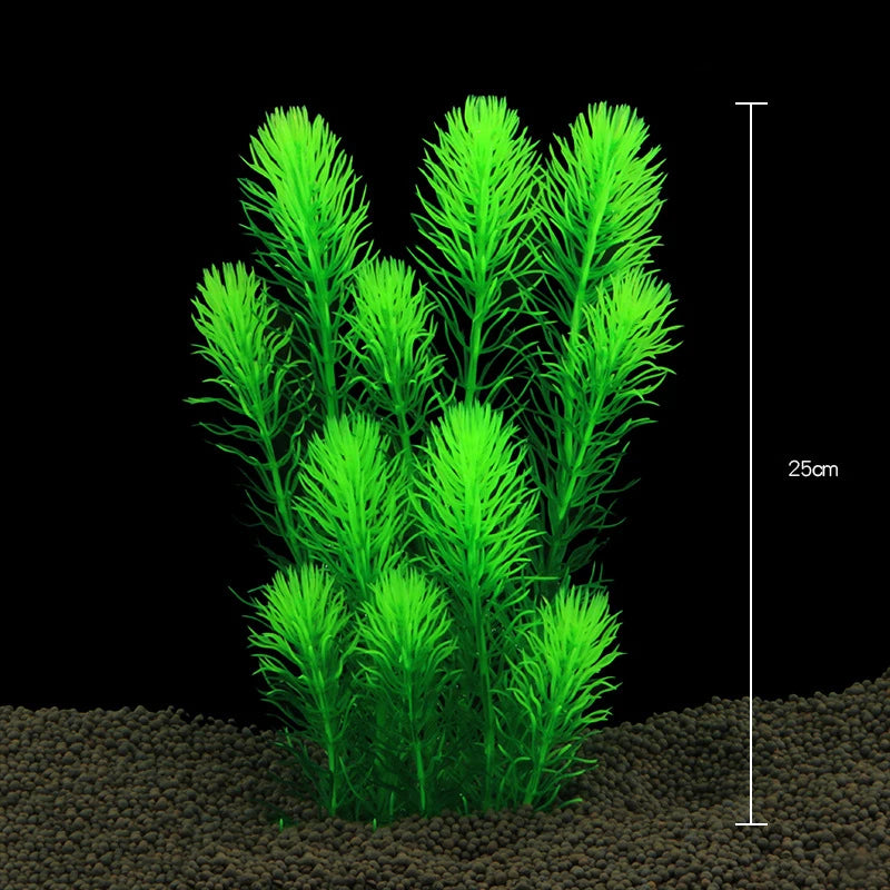 Piante d'acquario artificiale acqua subacquea erba Piante di plastica acquatiche per Acquario decorazioni per acquari Piante Acquario