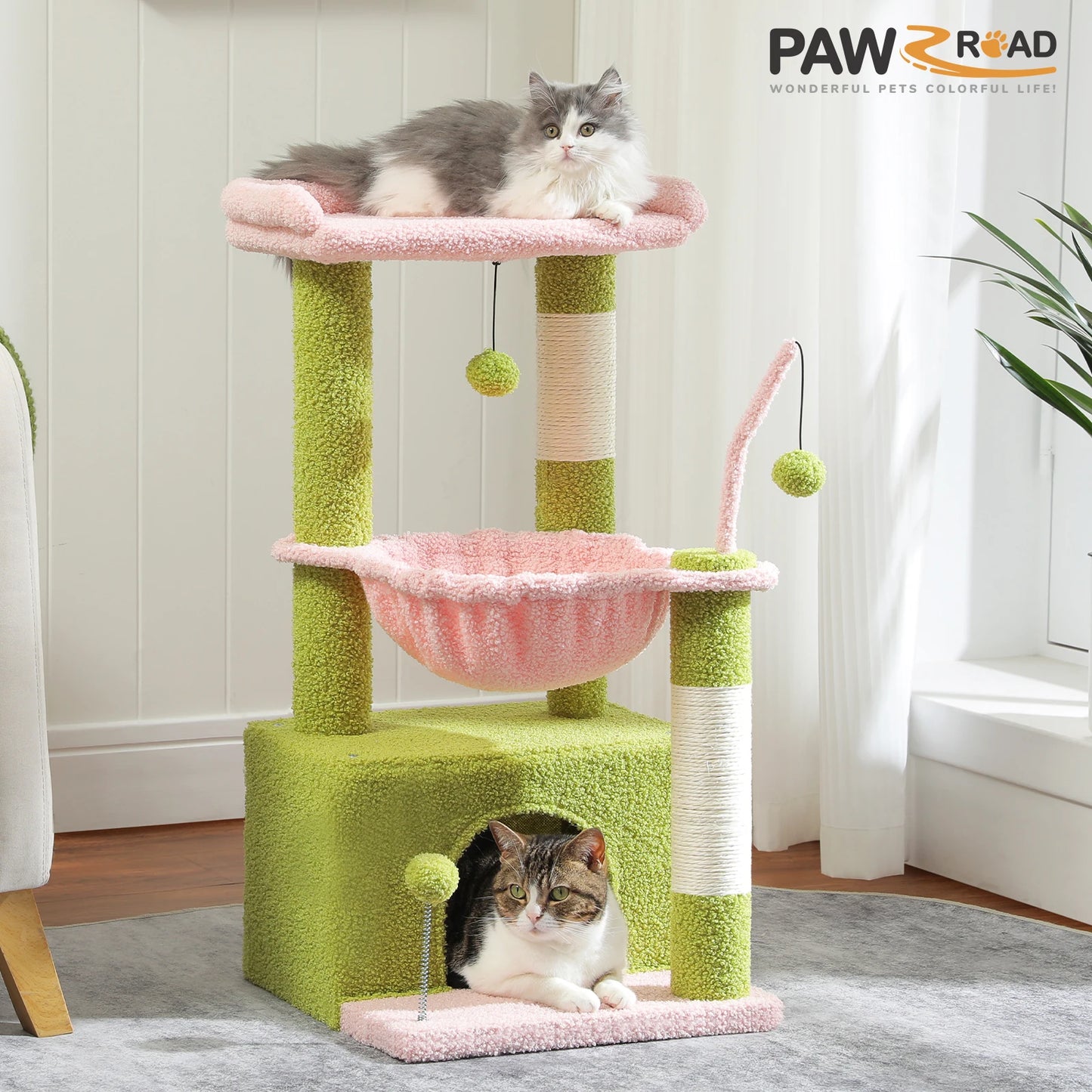 Piccolo albero per gatti con amaca e tiragraffi