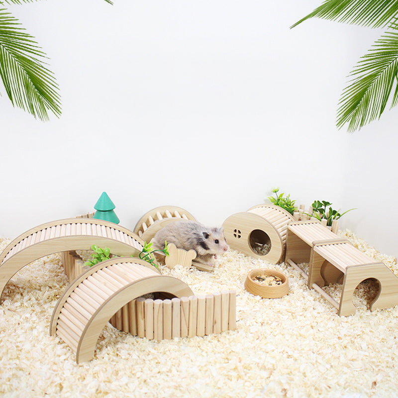 Scaletta per criceti in legno