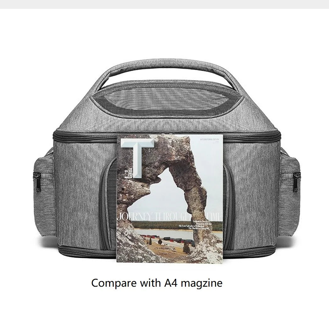 Tinta unita 43 * 31 * 35 cm MeshTravel Gatti e cani Borsa a tracolla pieghevole per animali domestici Borsa per cani