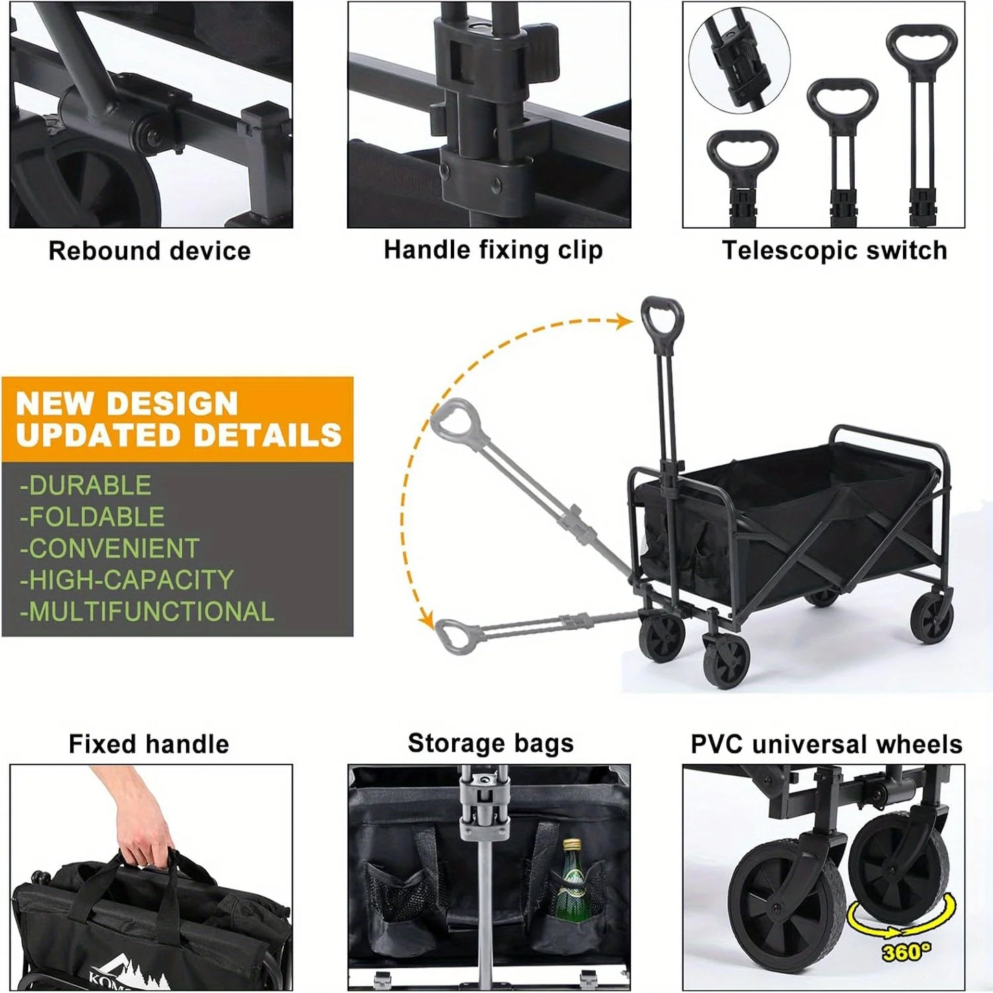 Carrello multiuso di grande capacità
