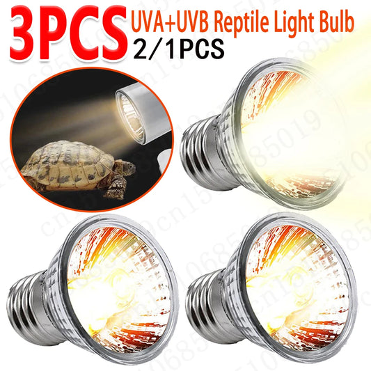 5/10/15/20PC 25W Rettile Riscaldamento Lampadina Spettro Completo Lampada UV per Tartaruga Serpente Lucertola Anfibi Controllo della Temperatura