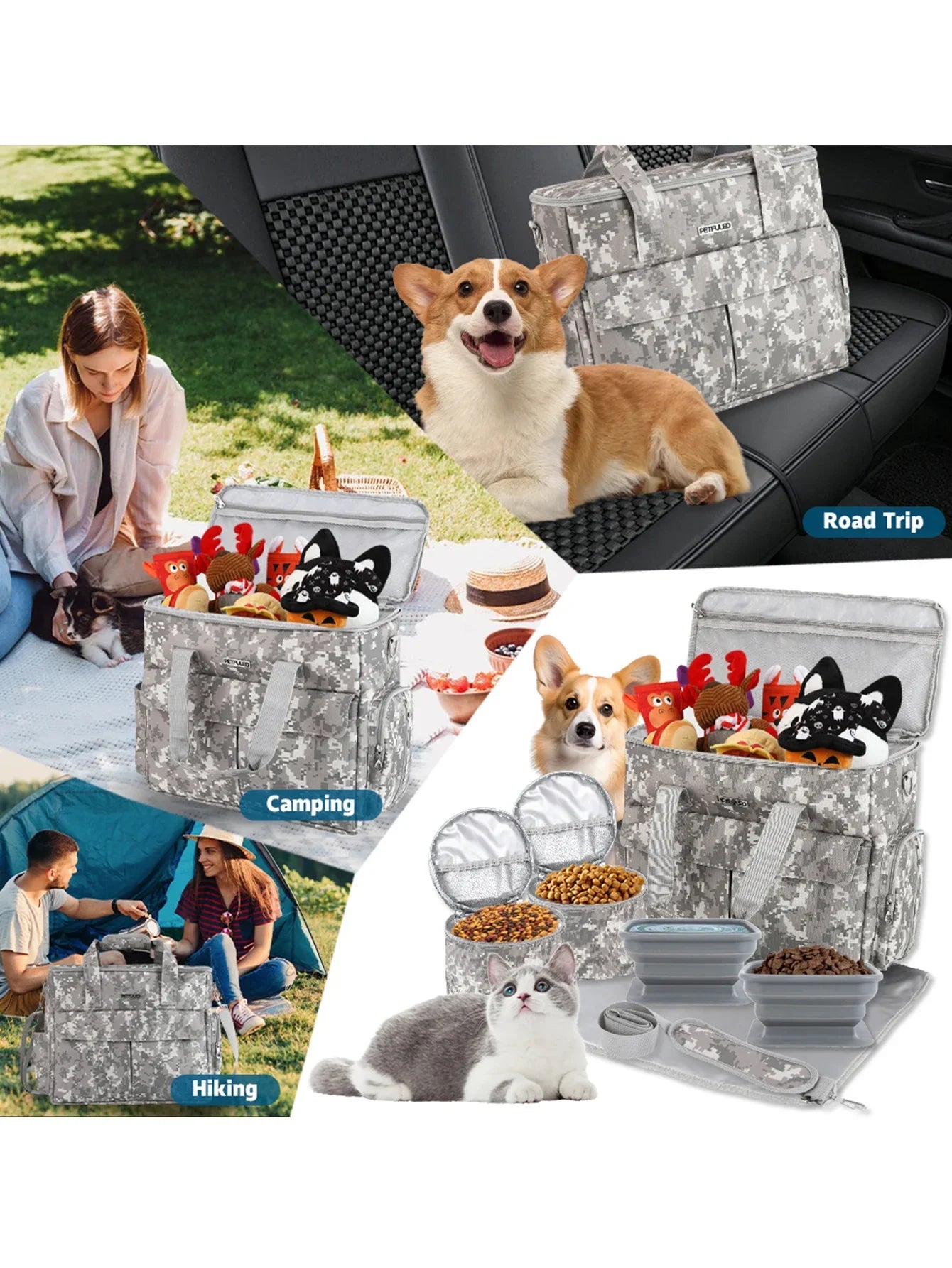 Set viaggio 6 pz con borsone