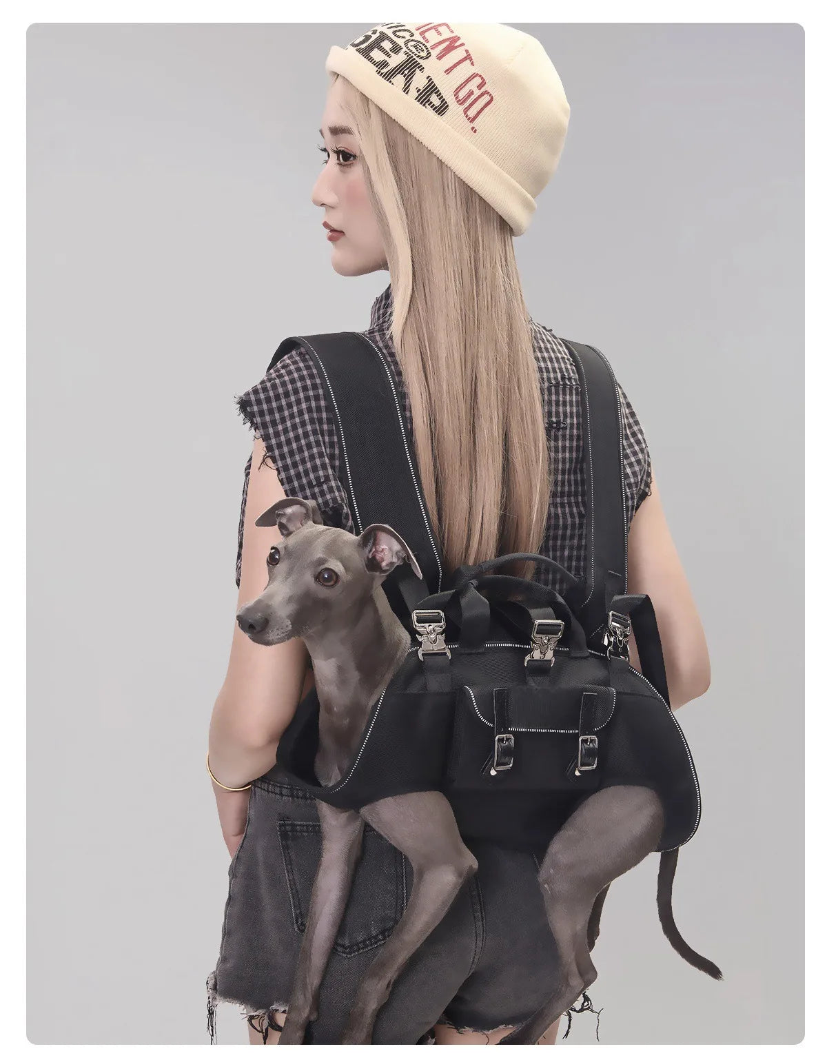 Zaino con logo personalizzato per cani Imbracatura per cani per tutto il corpo con manico Imbracature per sollevamento cani per cani anziani Cani disabili Forniture per animali domestici