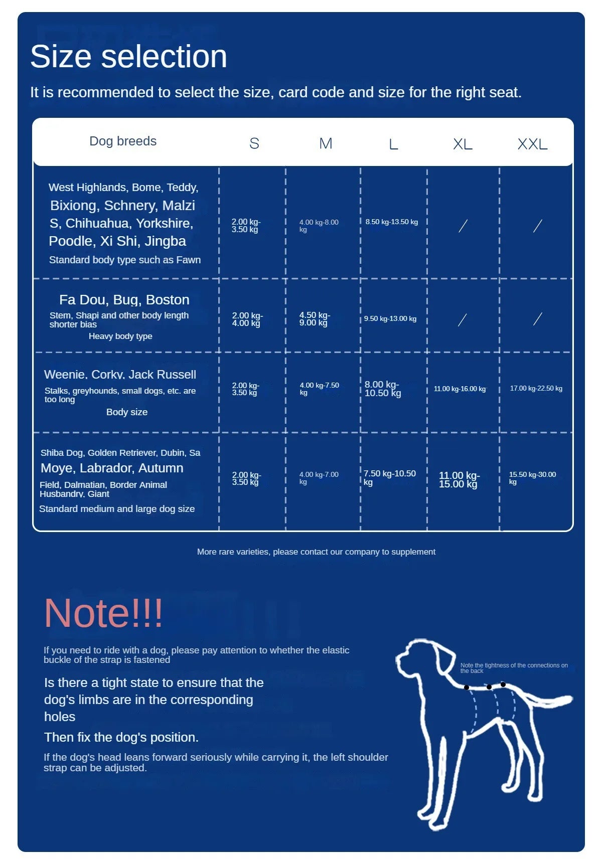 Zaino con logo personalizzato per cani Imbracatura per cani per tutto il corpo con manico Imbracature per sollevamento cani per cani anziani Cani disabili Forniture per animali domestici
