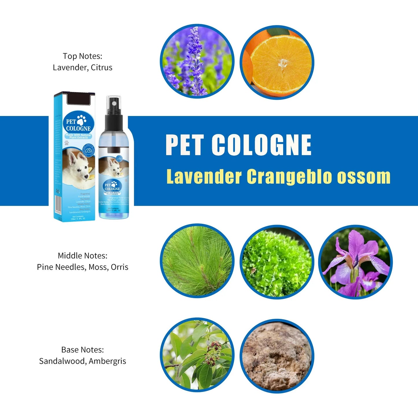 Spray deodorante per animali domestici