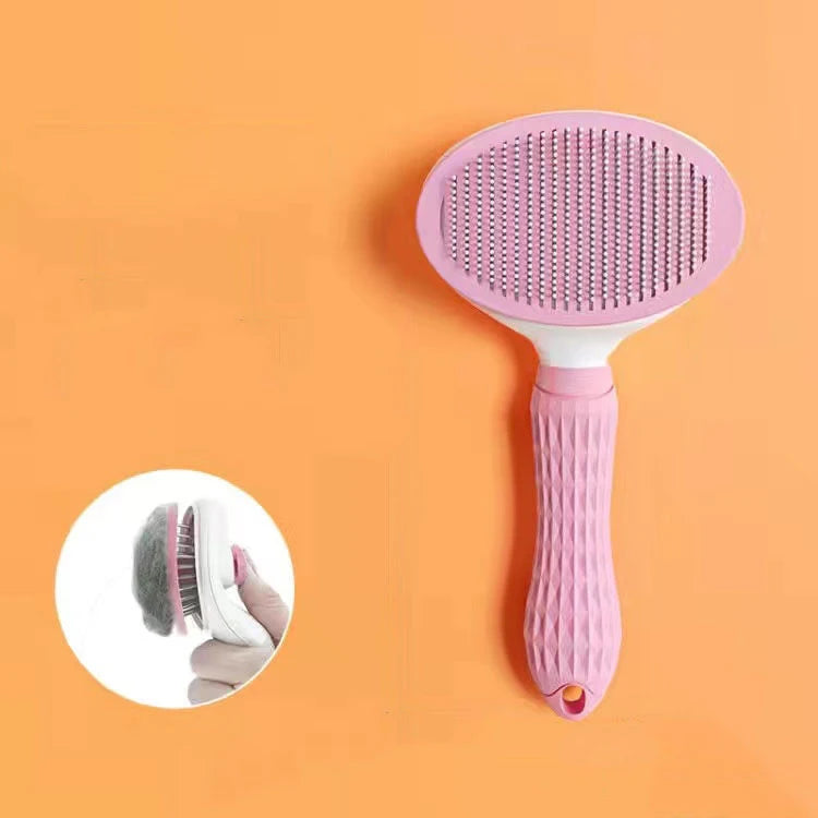 Tierhaarbürste für Hunde, Katzenkamm, Fellpflegebürste für Katzen, Edelstahlkamm für langhaarige Hunde, Tierreinigung, Hundezubehör